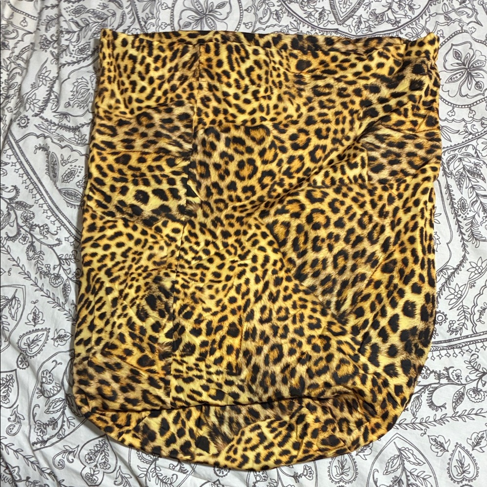 Norma Kamali Leopard Sleeping Bag Coat - Picture 6 of 6